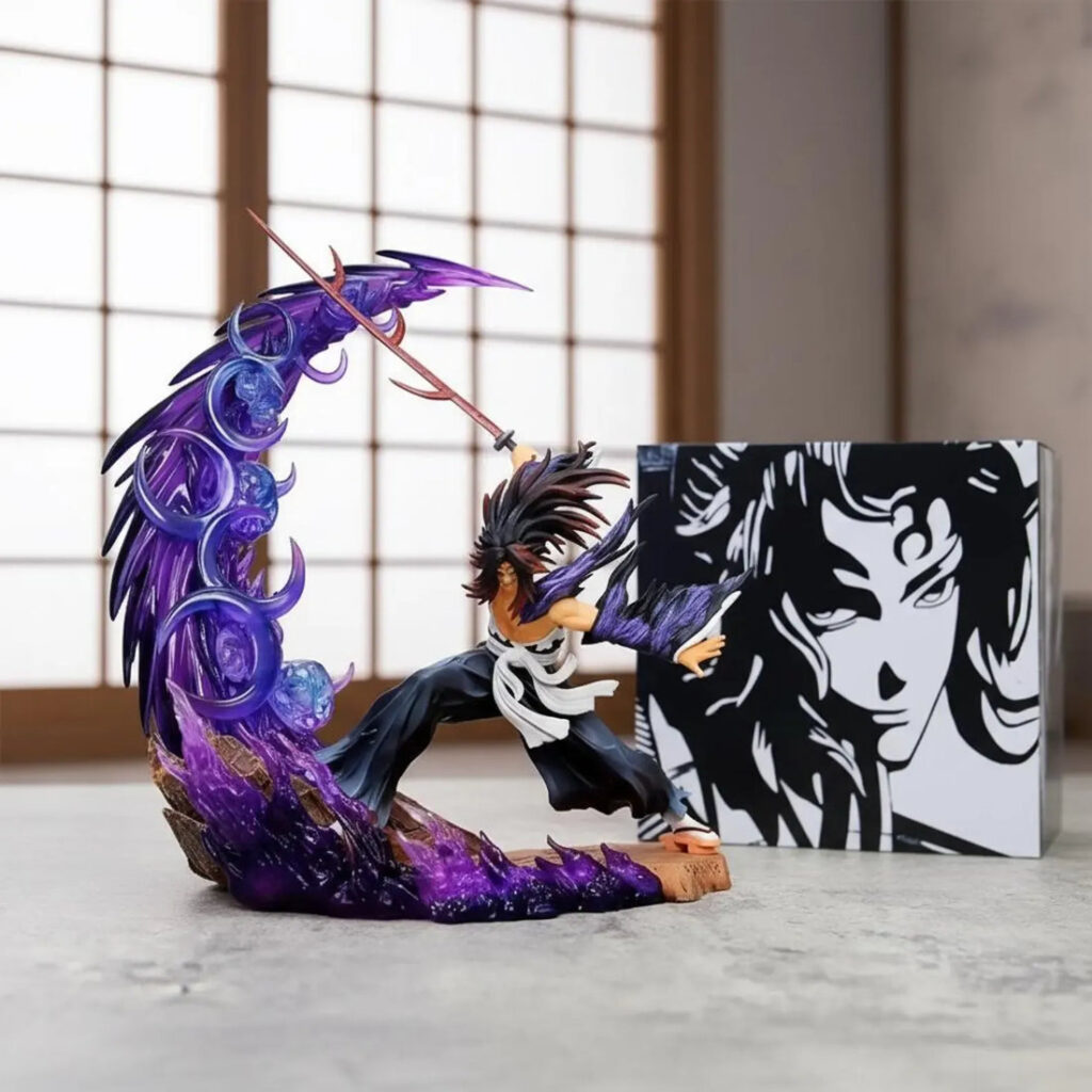Demon Slayer Kokushibo Battle Statue 23 CM Anime Action Figure PVC Collectible Display Model for Fans & Collectors