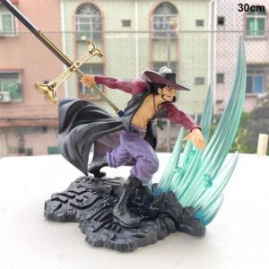 One Piece Dracule Mihawk Battle Action Figure 30 cm PVC Collectible