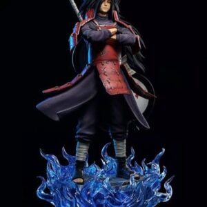 Madara Uchiha Action Figure 24 cm PVC Anime Collectible Statue with Effect Base Multicolor