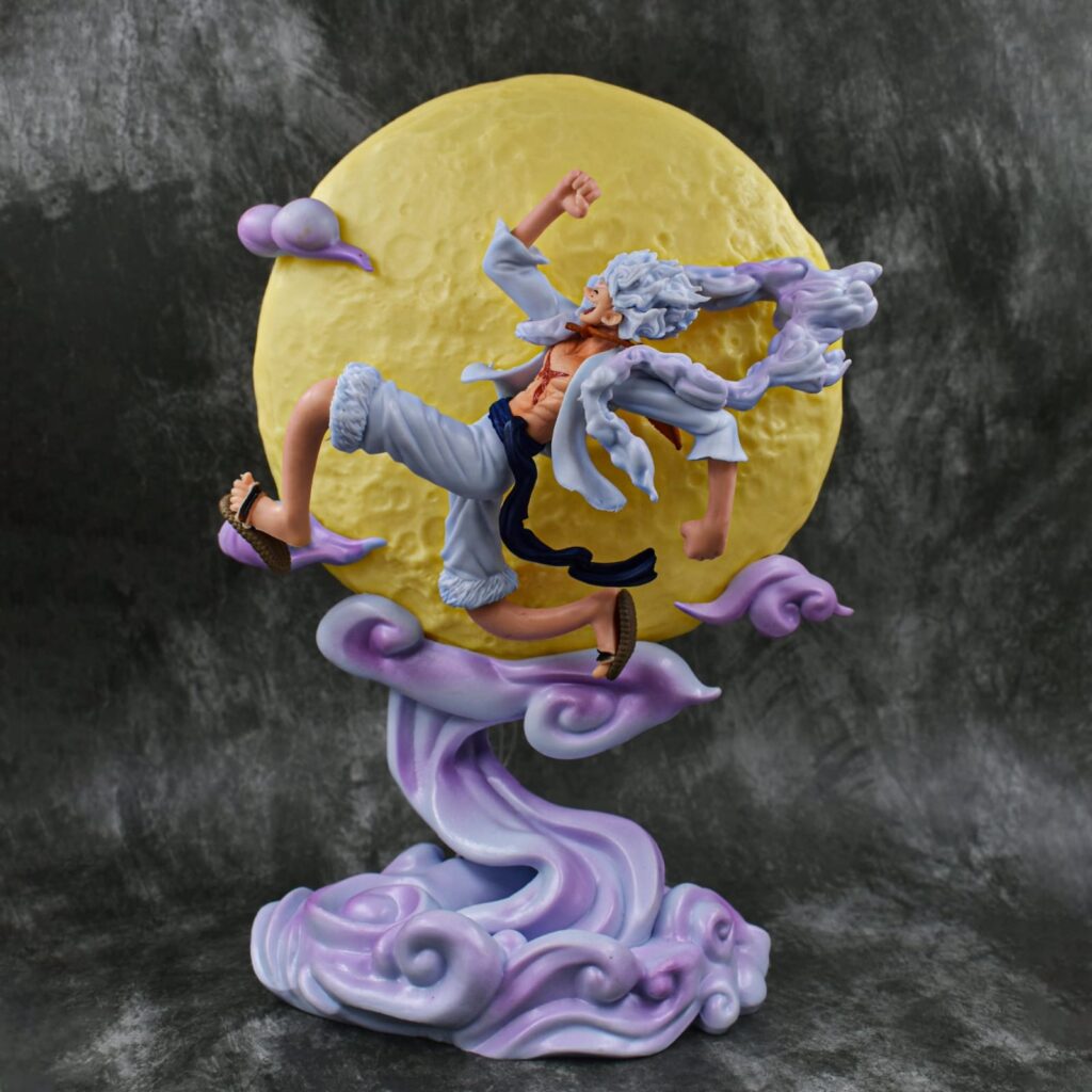 One Piece Sun God Nika Luffy LED Action Figure Lamp 27 cm PVC Anime Collectible Statue with Light Multicolor
