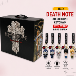 Death Note Complete Manga Box Set Volumes 1-13 with 3D Death Note Silicone Keychain