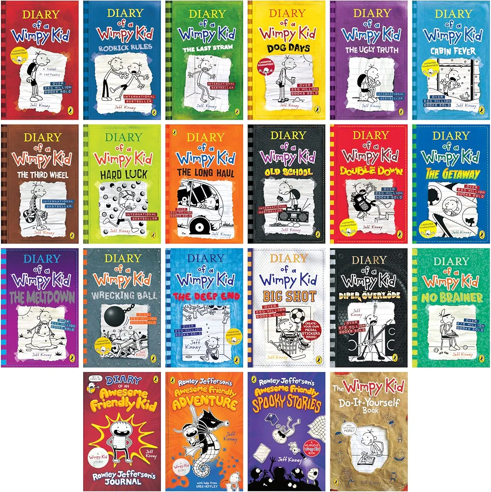 A Library of a Wimpy Kid 1-22 Boxed Set for Kids, Paperback Edition - Image 2